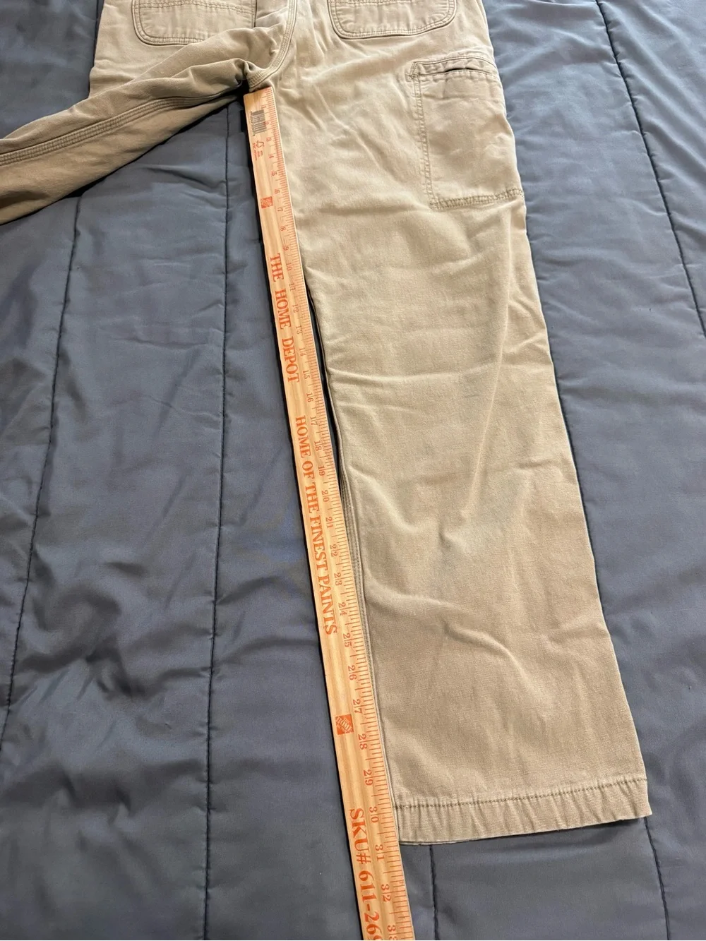 Carhartt Relaxed Fit Canvas Utility Work Pants - Tan Khaki - Men's Size 36x34